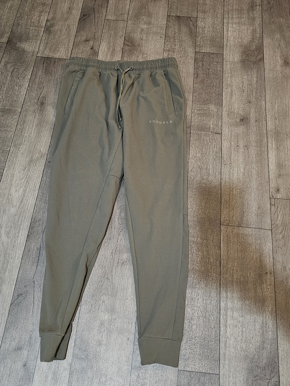 YOUNGLA Green Joggers Size Large